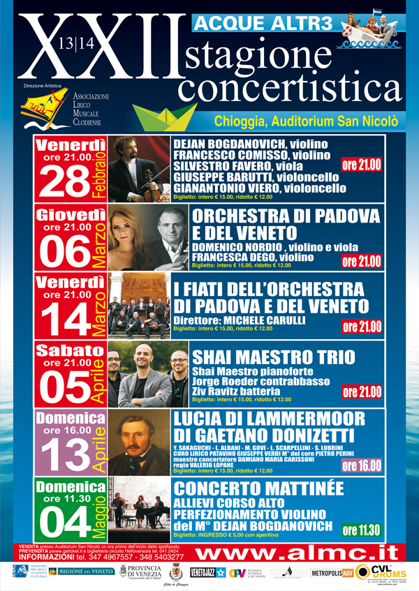 ACQUE ALTR3: Stagione concertistica